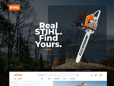 STIHL branding design ui ux web