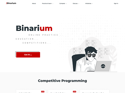 Binarium design ui web