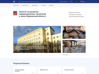 Министерство цифрового развития Мурманской области design government ui ux web