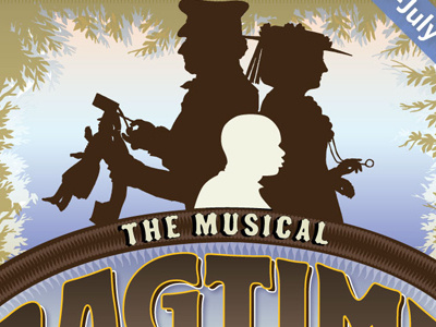 Ragtime Detail graphic design hangartheatre ithaca ithaca illustration poster qcassetti ragtime vector