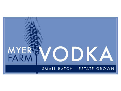 Vodka blue farm packaging type typography vodka