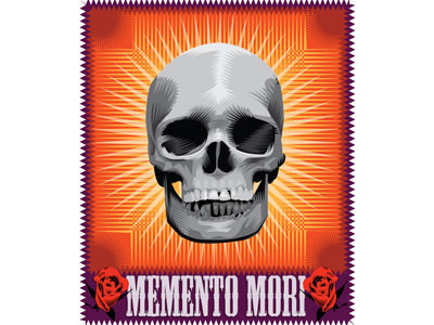 Memento mori halloween mexican skull vector