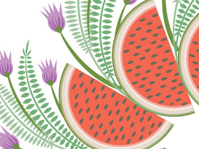 detail, watermelon wreath adobe illustrator fruit qcassetti vector vegetables watermelon