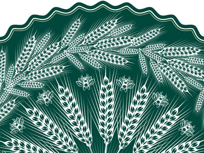 Wheat wreath adobe illustrator qcassetti rondel vector wheat
