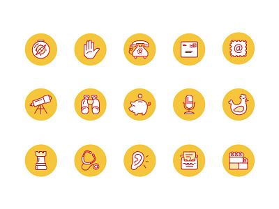 Kick Point Icon Set chickenlittle clean iconography icons line stroke