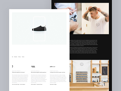 Versett Website Redesign agency dark minimalist redesign typography ui ux website