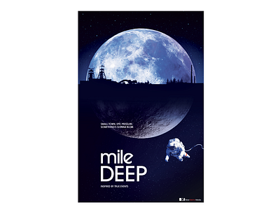 Mile Deep Key Art compositing identity design key art photoshop typography