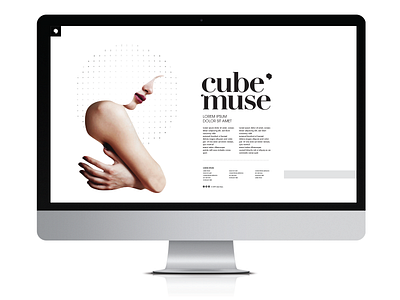 Cube Muse branding icon identity design illustrator key art photoshop typography