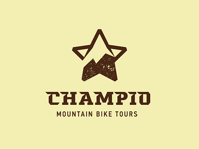 Champio bike logo mountain tour
