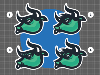 Opinion time... animal bull logo sports vector