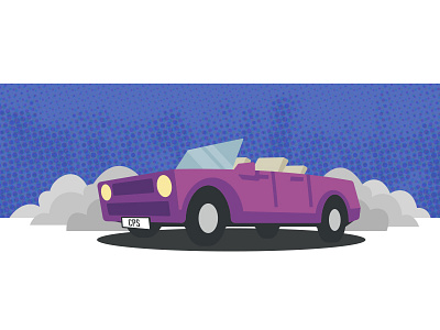 Topless car illustration vector