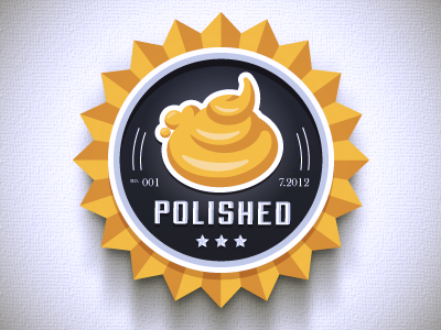 Life Badge - Polished badge icon illustration vector