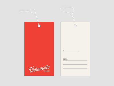 Urbanistic Tags branding collateral logo mark shop tags
