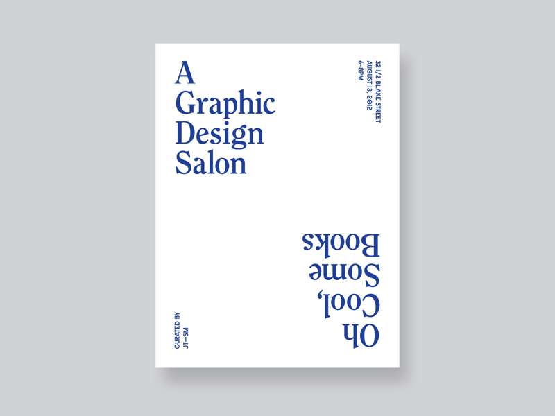 A Graphic Design Salon book bookshow denver poster salon typography
