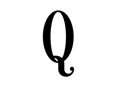 Q glyph letter typeface typography
