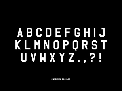 Corriente Font font letters typeface