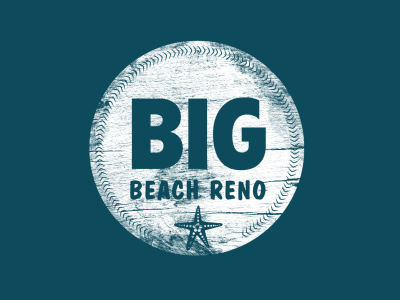 Big Beach Reno 2d animation beach big gif logo motion renovation sign starfish wood