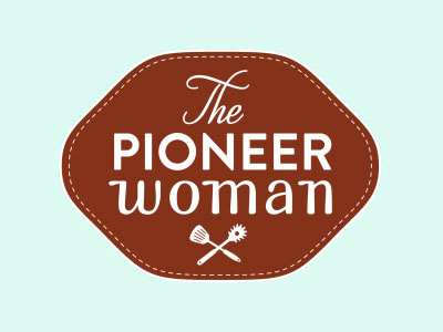 The Pioneer Woman branding cooking logo patch pioneer spatula utensils woman