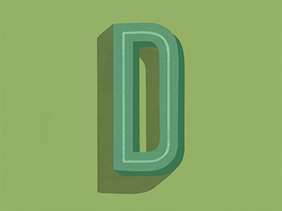 D 2d 36 days of type 3d block letter calligraphy d goodtype illustration lettering texture type typography