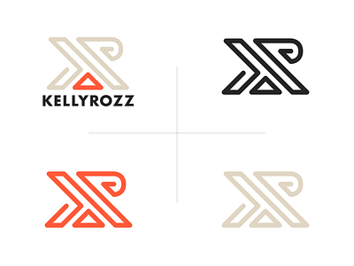 KellyRozz Logo branding design fitness futura griffin health kelly rozz logo logo design nutrition personal training physical therapy type typography