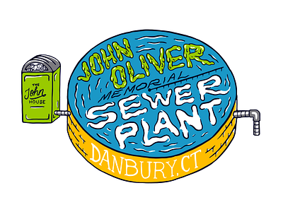 John Oliver Memorial Sewer Plant Illustration