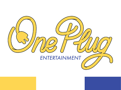 One Plug Entertainment Logo Update design dj graphic design logo logo design type typography