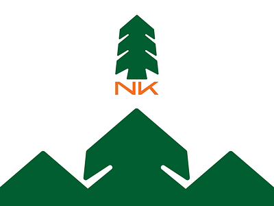 NK landscaping logo green landscaping logo nk orange tree