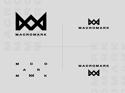 Macromark Logo Lockups brand branding corporate corporate branding corporate identity crown identity design logo logo lockups logotype