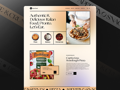 SyncFood | Food Website bowl branding clean cook creative food gradient landing recipes tasty ty typography website