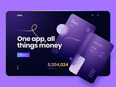 Hero Section | UI Design banking app banking website branding card credit card debit card finances fintech fintech app fintech banking fintech landing page fintech website hero section landing page online banking product page saas website ui visual idenity