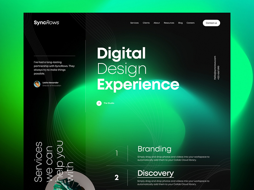 Digilat Agency Website by Rafayel Hasan for SyncRows on Dribbble