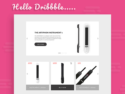 Artiphon Landing page atiphon design dribble hello landing page mockup pricing template ui ux web