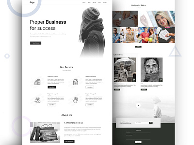 Agency Landing page agency creative design minimaldesign portfolio template ui ux webdesign