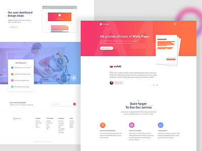 White Paper Landing Page