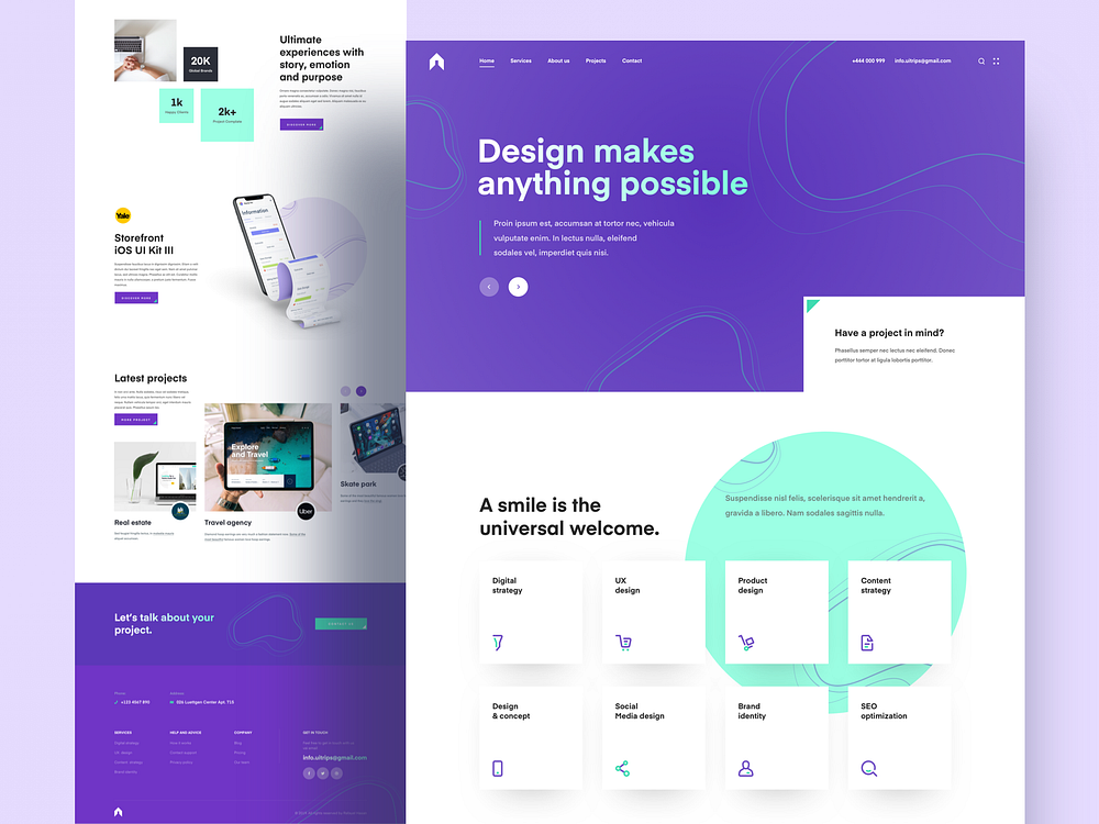 Digital Agency Landing Page by Rafayel Hasan for SyncRows on Dribbble