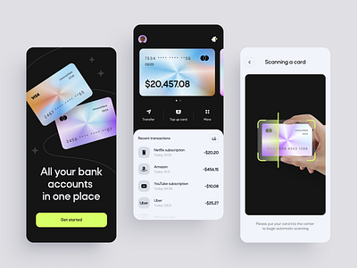 Banking mobile app by Iryn Tan for Cieden on Dribbble