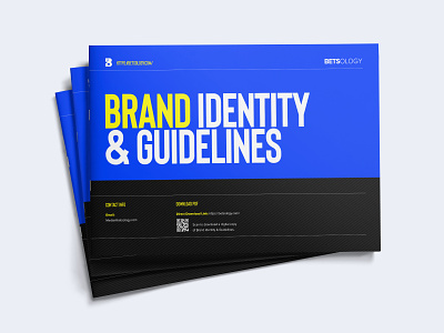 Betsology - Brand Guide betting blue book brand brand guide branding grid identity layout page design print sports