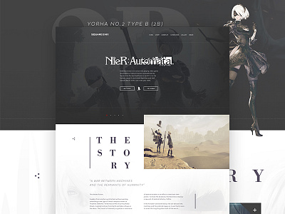 Nier Automata - Mockup Concept