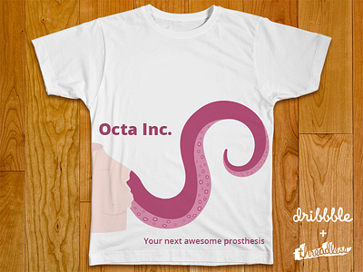 Octa Inc. company mutation octopus prothesis t shirt tako threadless