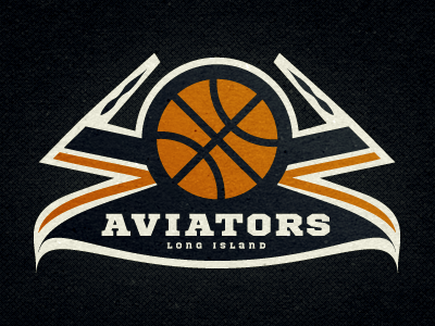 Long Island Aviators variant aviators ball basketball long island old wings