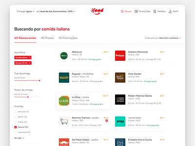 iFood website interaction design ui ui design user experience user experience design user interface user interface design ux ux design web webapp website