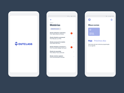 Outclass app app design education education app ui ui design user experience user interface ux