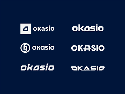 Okasio logo exploration brand branding design exploration logo
