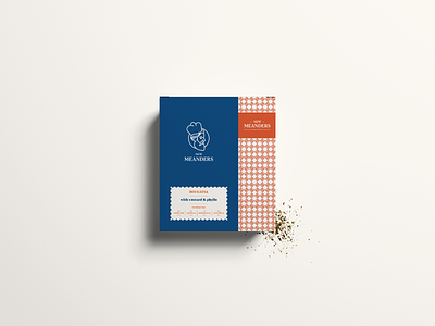 New Meanders - Packaging design blue box box design box packaging branding classic blue greek greek pattern logo package package design packaging packaging design pantone pastry pastry shop