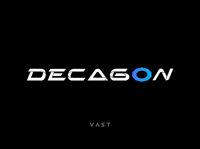 Decagon Wordmark Concept 2 clean curves futuristic gradient motion wordmark
