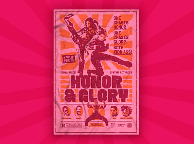 Honor & Glory T-shirt design glory honor karate kung fu movie poster mst3k rifftrax rothrock