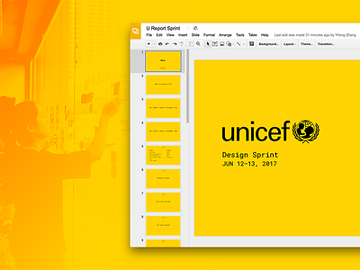 UNICEF Design Sprint design design sprint design thinking slides workshop