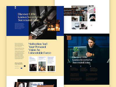 BlueBox - Homepage colored design landing page ui ux web web design