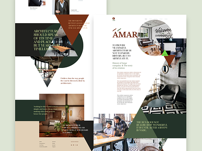 Amar - About design interface landing page ui ux web web design web site