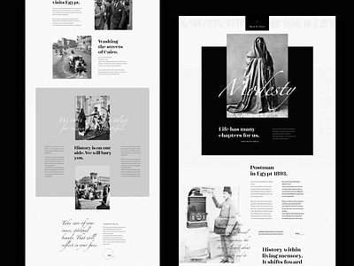Black & White - The golden age design landing page ui ux web web design